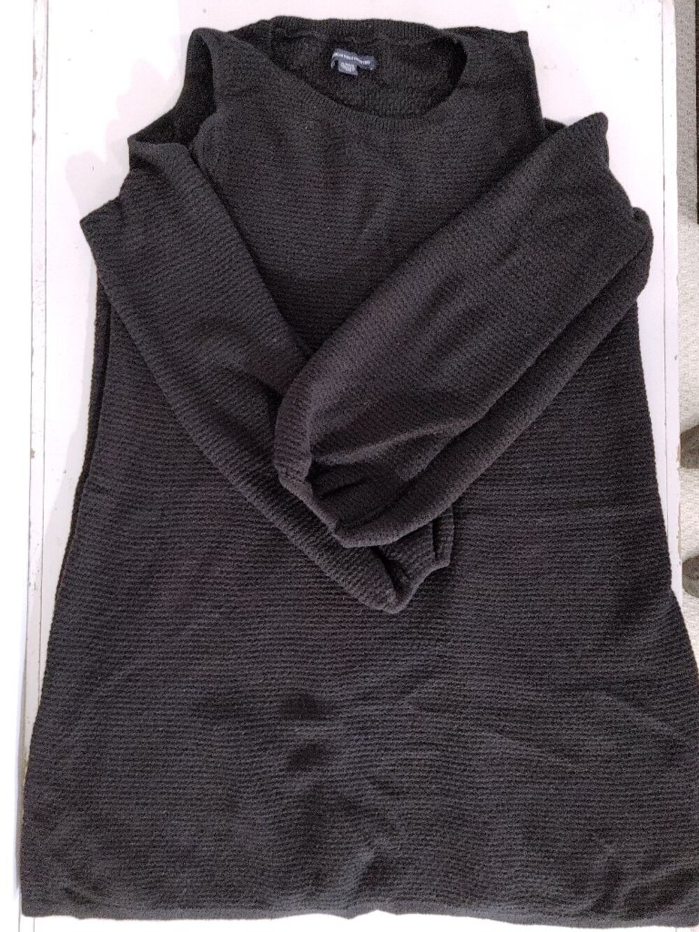 XL black American Eagle cold-shoulder knit sweater dress